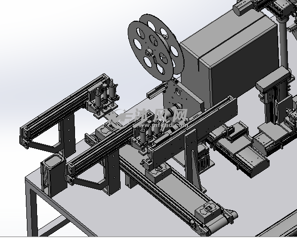 电池自动撕膜贴膜收卷机