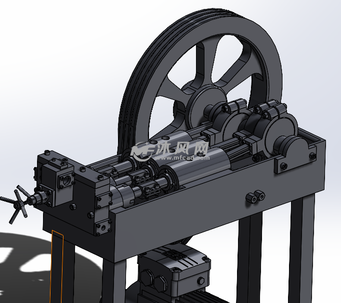电动偏心运动装置凸轮侧视图
