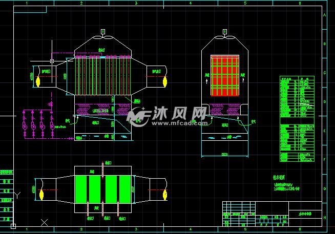 本設計採用全新的設計理念,結合冷卻水塔和管式換熱器的原理研發的一