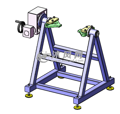 手动翻转台三维模型