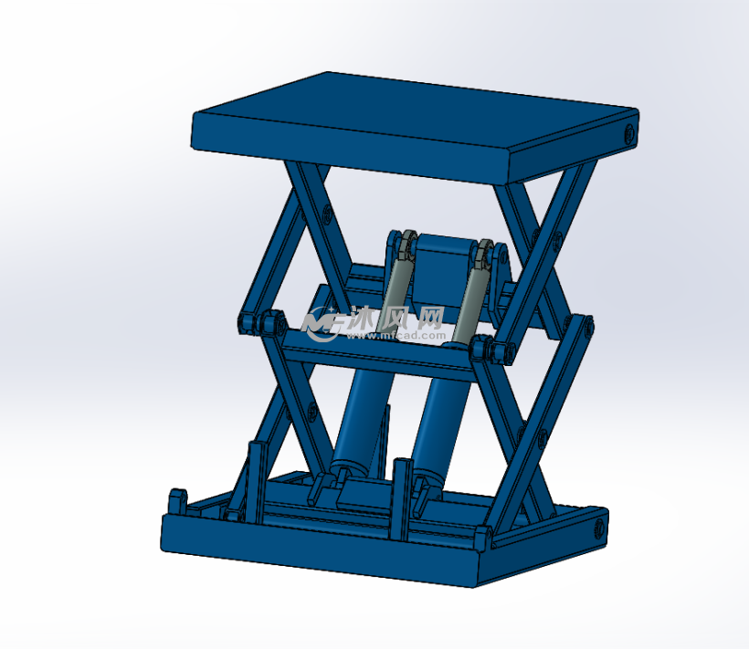 液压剪叉式升降机设计图纸