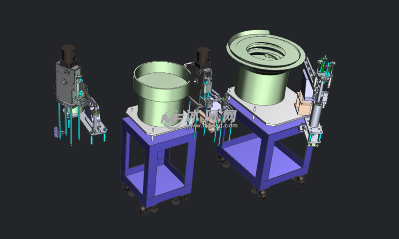 三种振动盘排料与取放料机构设计