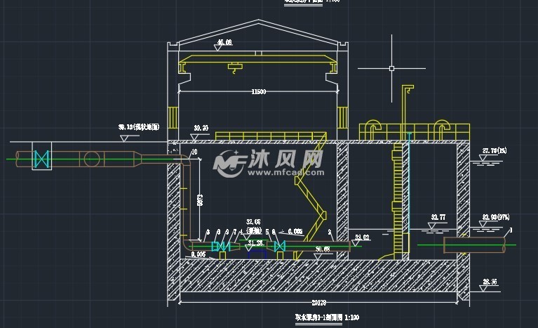 泵與泵站剖面圖