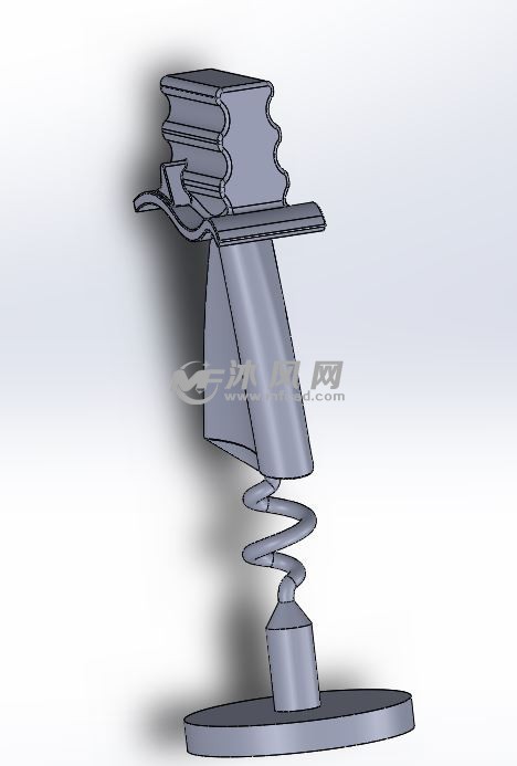 航空涡扇发动机叶片 - 零部件模型图纸 - 沐风网