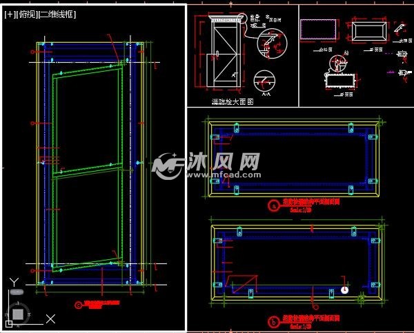 消防栓鋼結構立面剖面圖