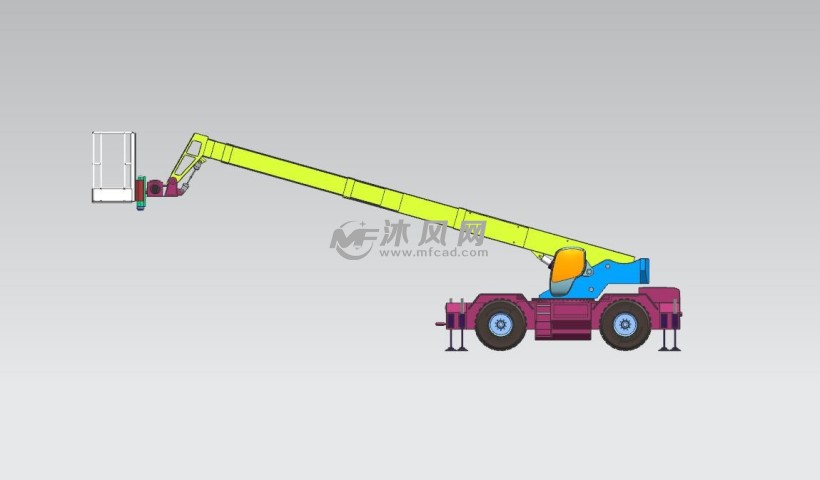 高空平台作业车俯视图