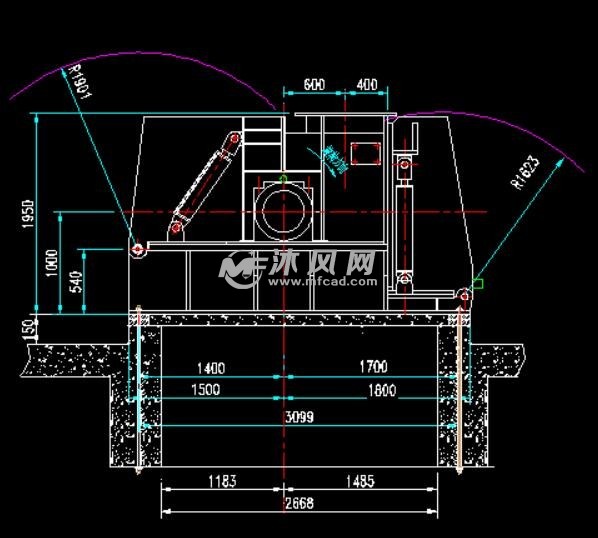 krc12x29环锤式碎煤机安装图 - 输送和提升设备图纸 - 沐风网
