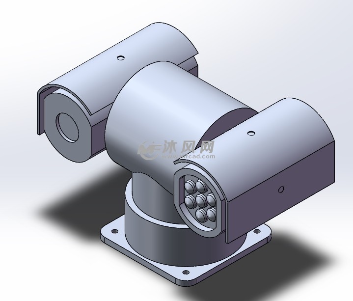 雲臺攝像頭三維模型