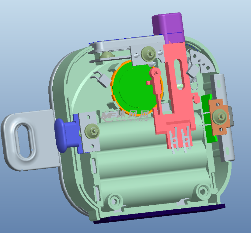 电子钟按键结构