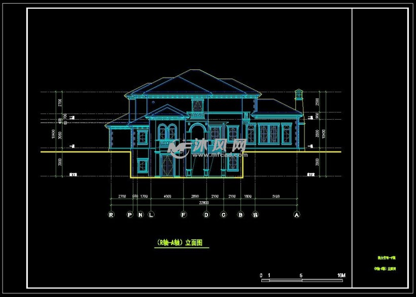精品别墅二维设计图纸