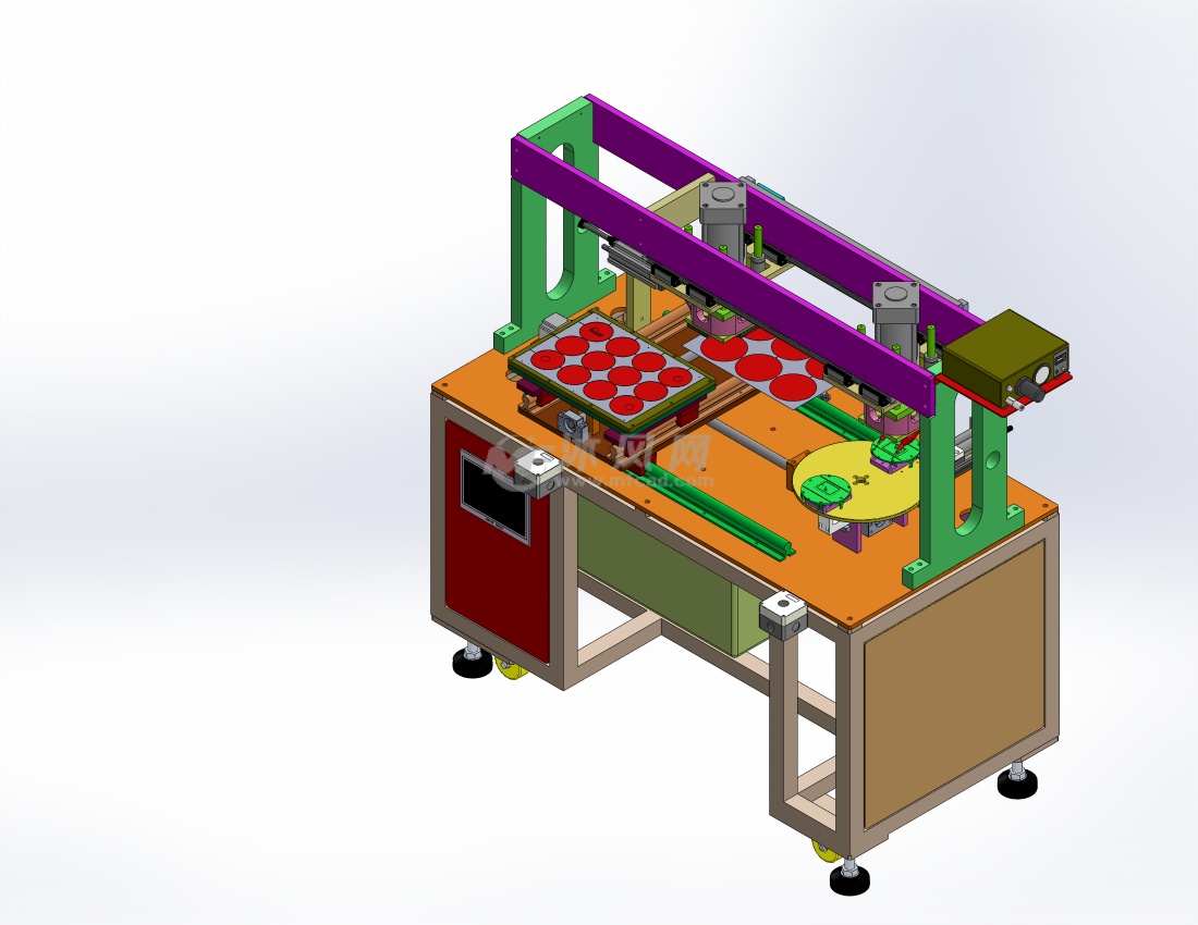 时钟表盘面剪切点胶自动机
