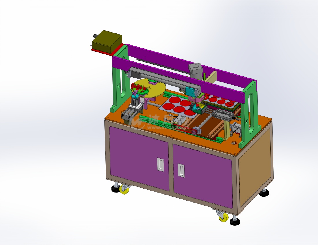 时钟表盘面剪切点胶自动机