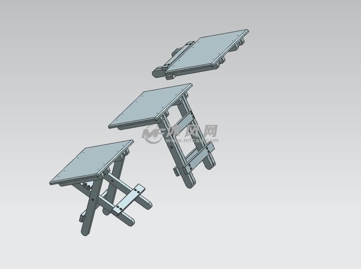 摺疊凳子ug模型 - 桌圖紙 - 沐風網