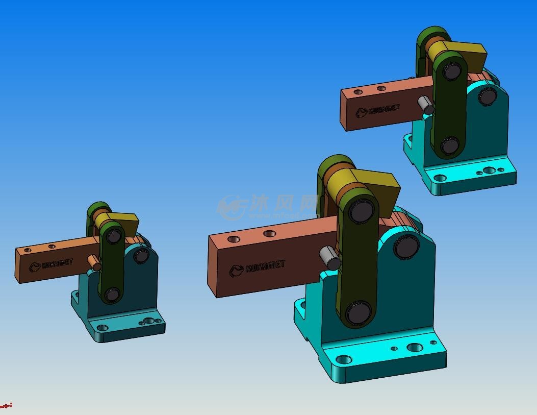 681m重型气动拨动夹具 3款