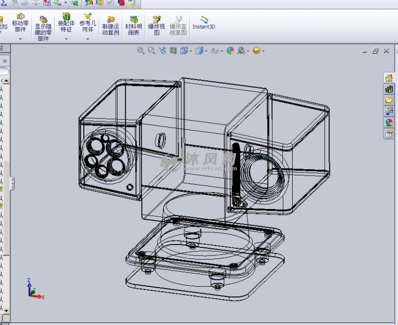 专用型摄像头设计模型 - 数码产品图纸 - 沐风网