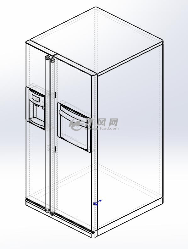 冰柜三维视图