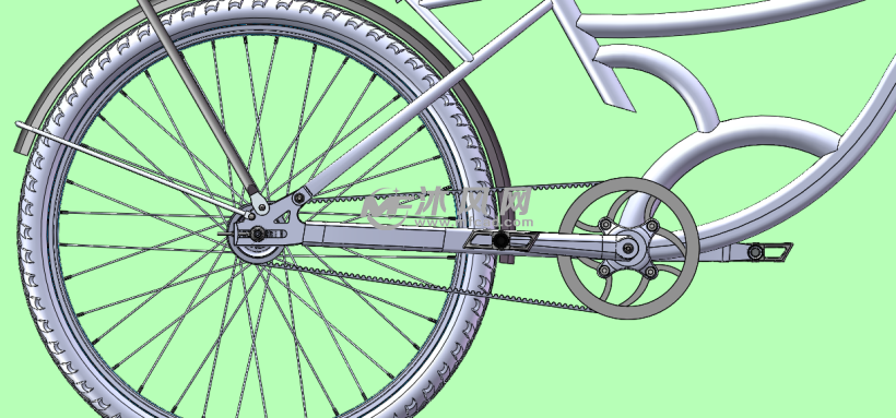 皮带传动自行车