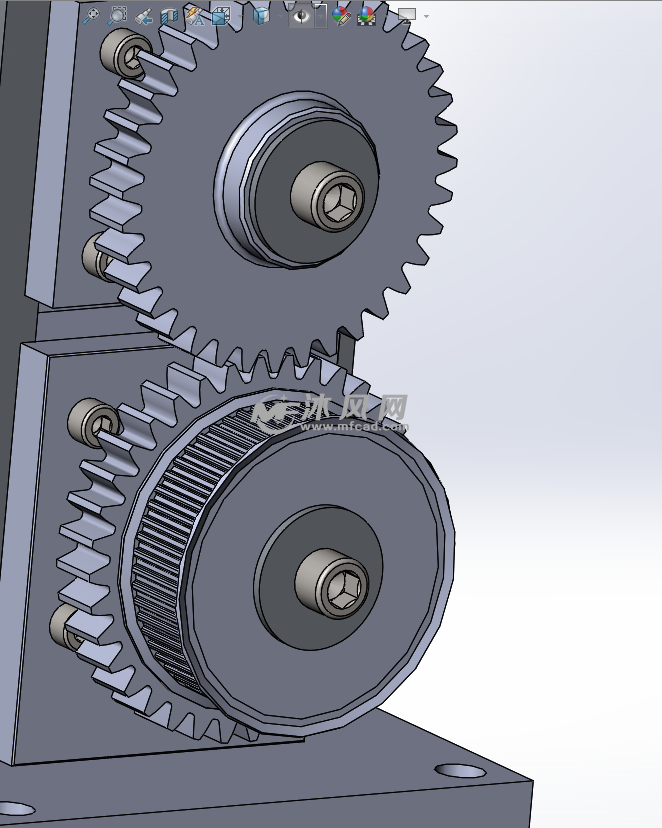 齿轮驱动示意图