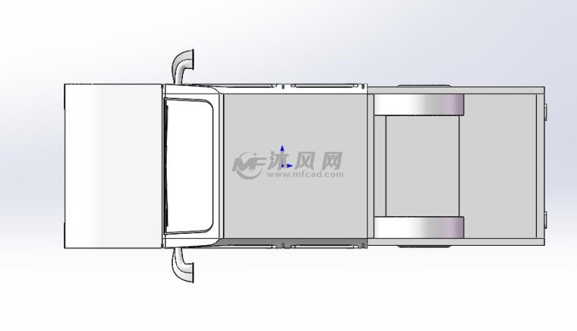 皮卡车三维视图