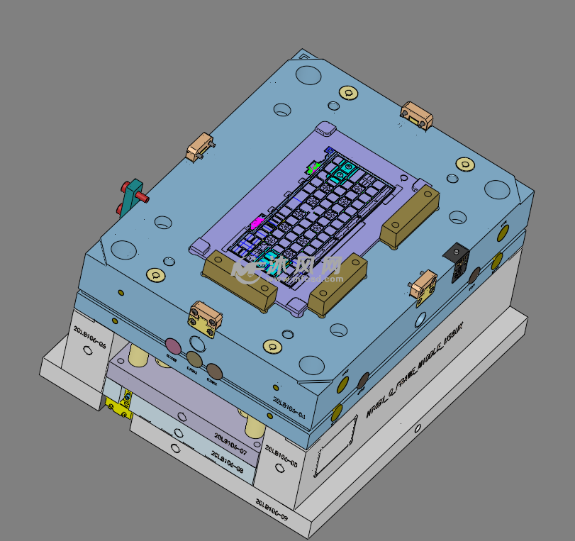 模具公模侧视图图纸参数图纸id: 951756图纸格式:stp