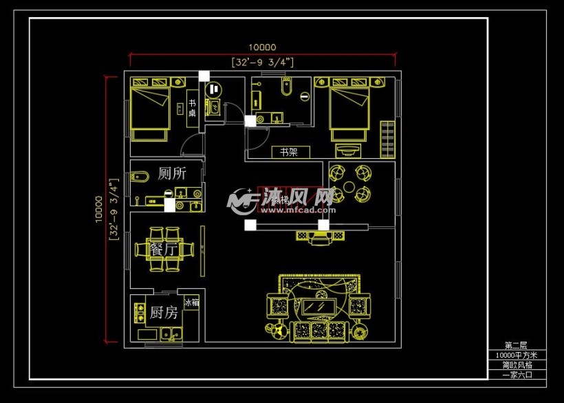 室內佈局100平方米平面圖