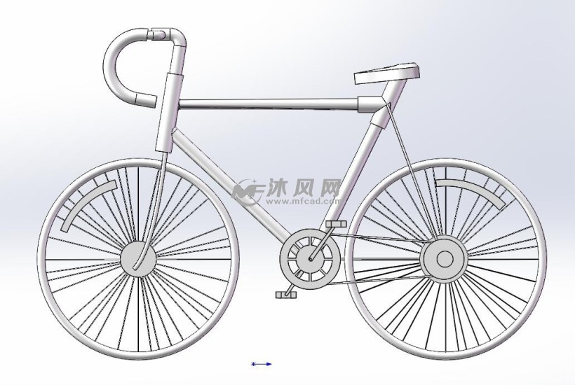 自行车三维视图