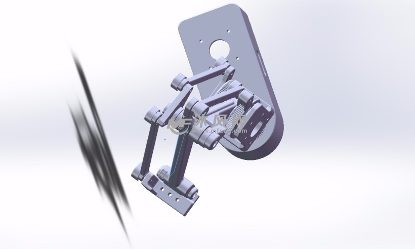 3轴机械臂底座视图