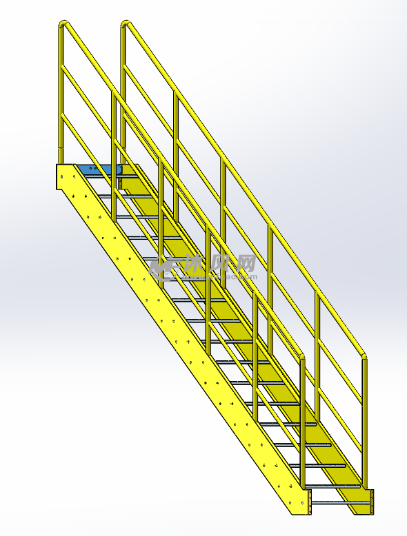 工业用斜爬梯护栏