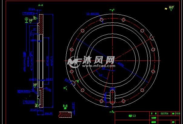 法兰透盖