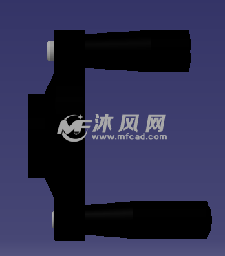 双握柄式手轮侧面视图