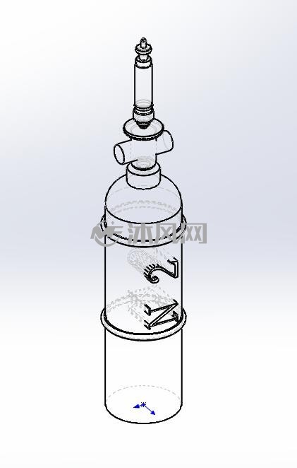 气罐-三维视图 - 储存压力容器图纸 - 沐风网