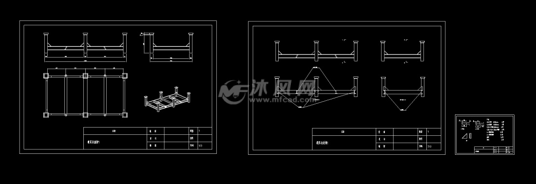 存放架cad图纸