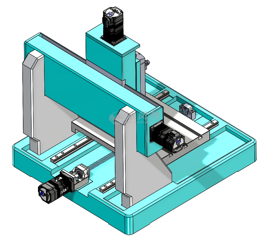 mini 3轴铣床侧面