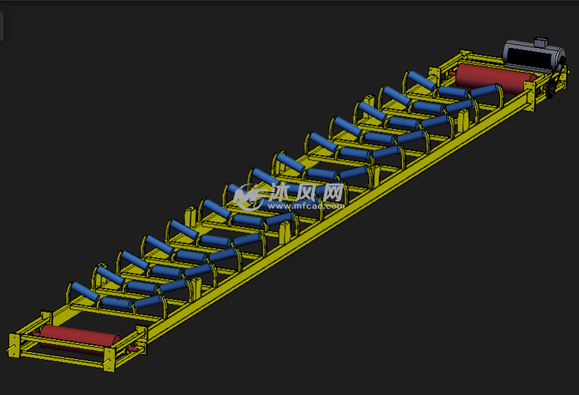 给料滚筒仓输送机模型
