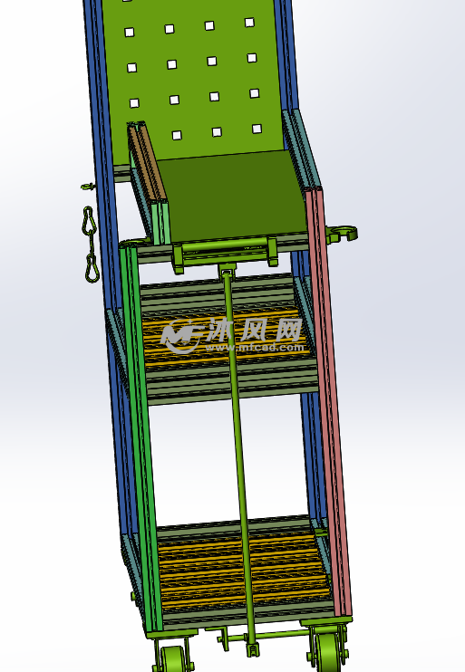 工具车运输 - 工位器具图纸 - 沐风网