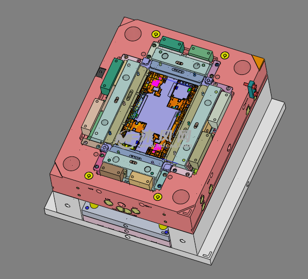 27笔记本内部支撑件模具图