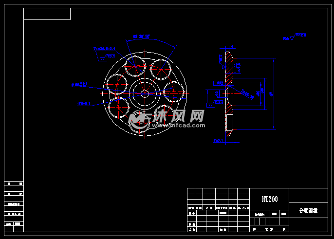 3d打印技术在分度圆盘及钻夹具中的应用 - 零部件模型图纸 - 沐风网