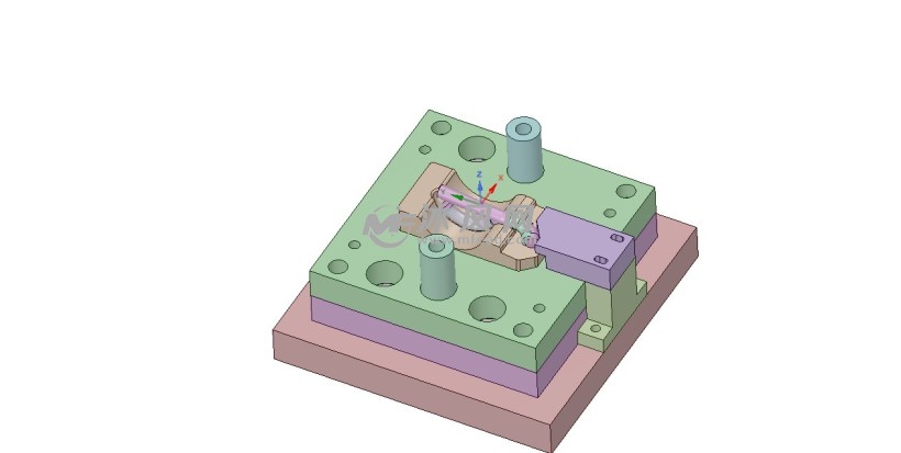 大线径短弧弹簧冲弯模- 冲压模具图纸 - 沐风网