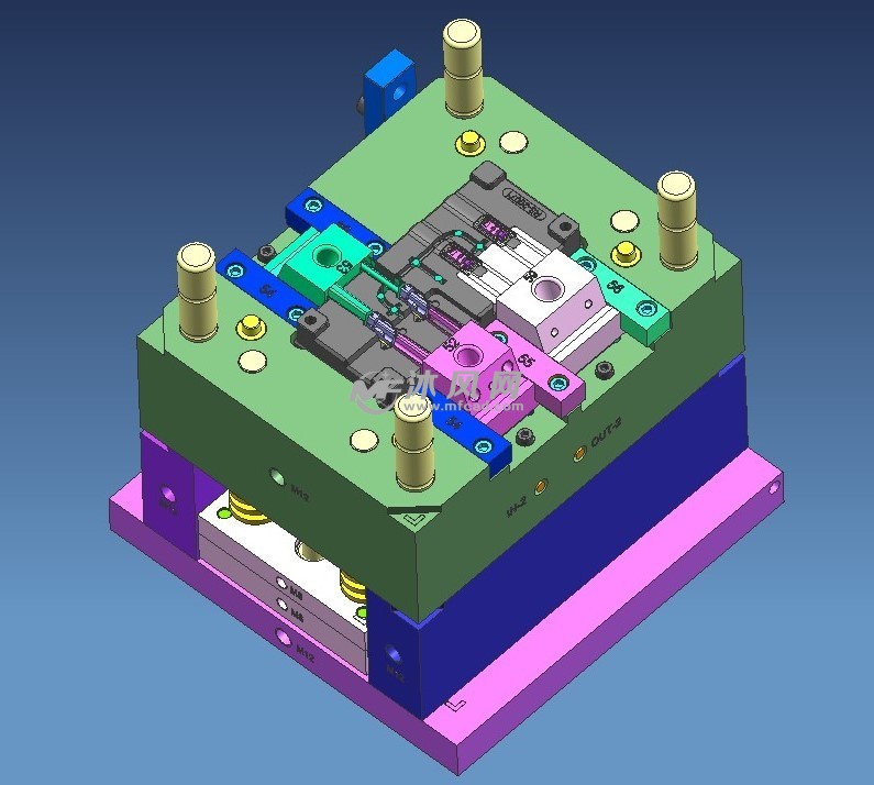 推扭3d模具图档