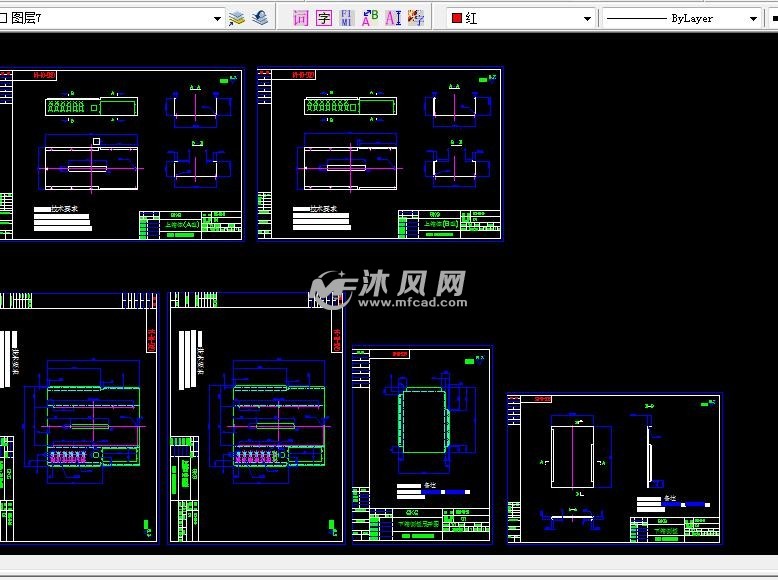 上箱体钣金件及展开下料图