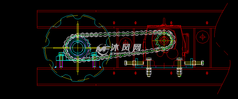 鏈輪式驅動總成 - 零部件模型圖紙 - 沐風網