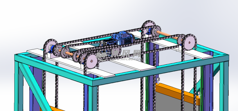 层间自动物流提升机链条传动