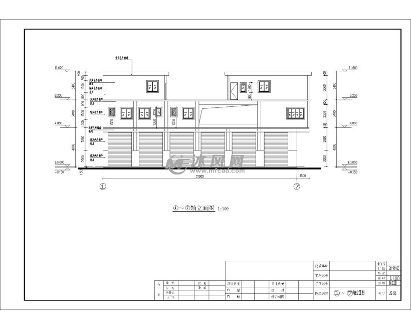 5x13住宅建築結構施工圖- 住宅建築圖紙 - 沐風網