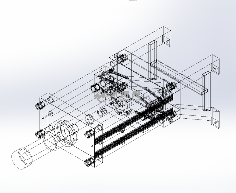 30吨冲压装置模型线框图
