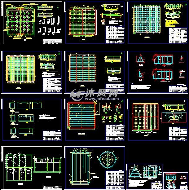 工艺为调节池 uasb 氧化沟 二沉池,包含设计说明,工艺流程图,总平面