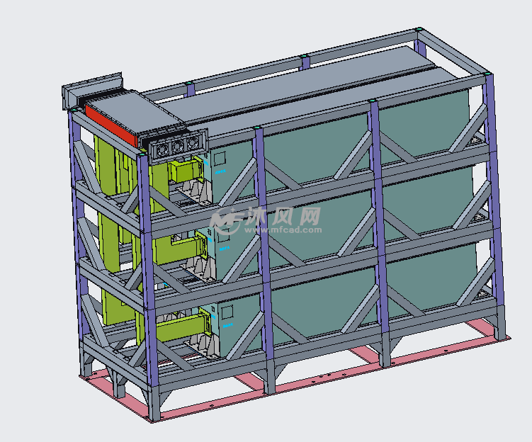 带风冷的电池包及电池包架子结构