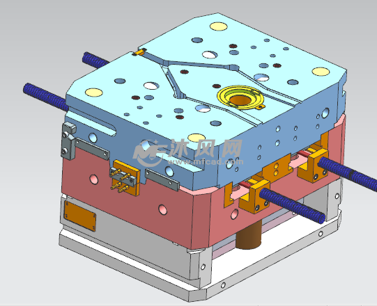 斜导柱压铸模具模型