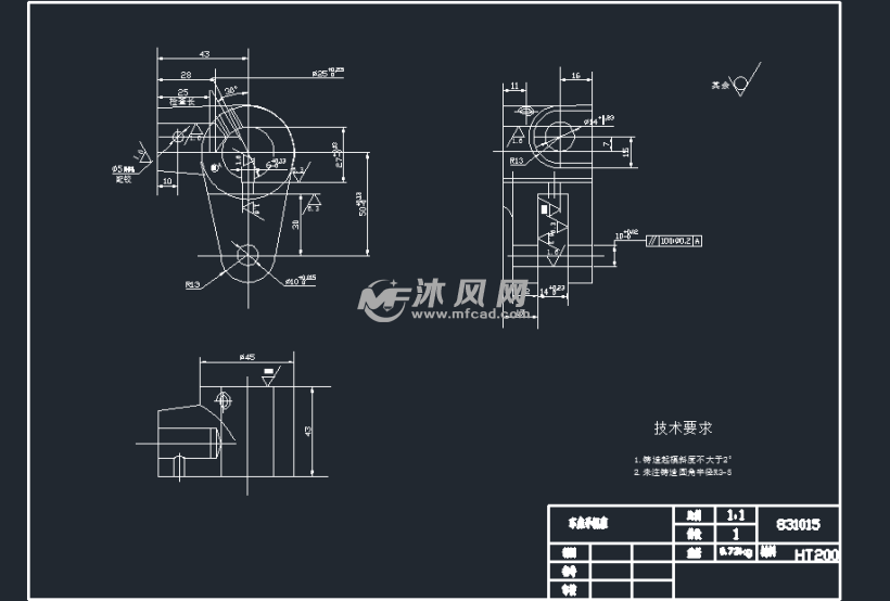 手柄座钻φ10孔带可翻转钻摇臂