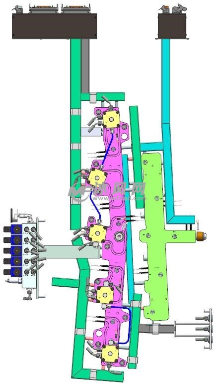 双色注塑模具针阀开放式热流道