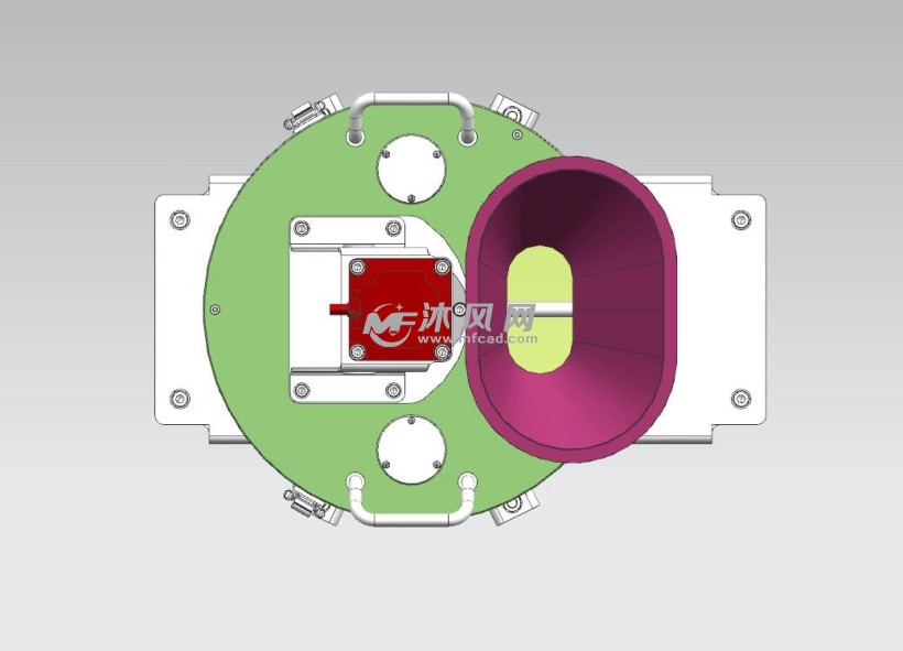 搅拌发酵罐俯视图